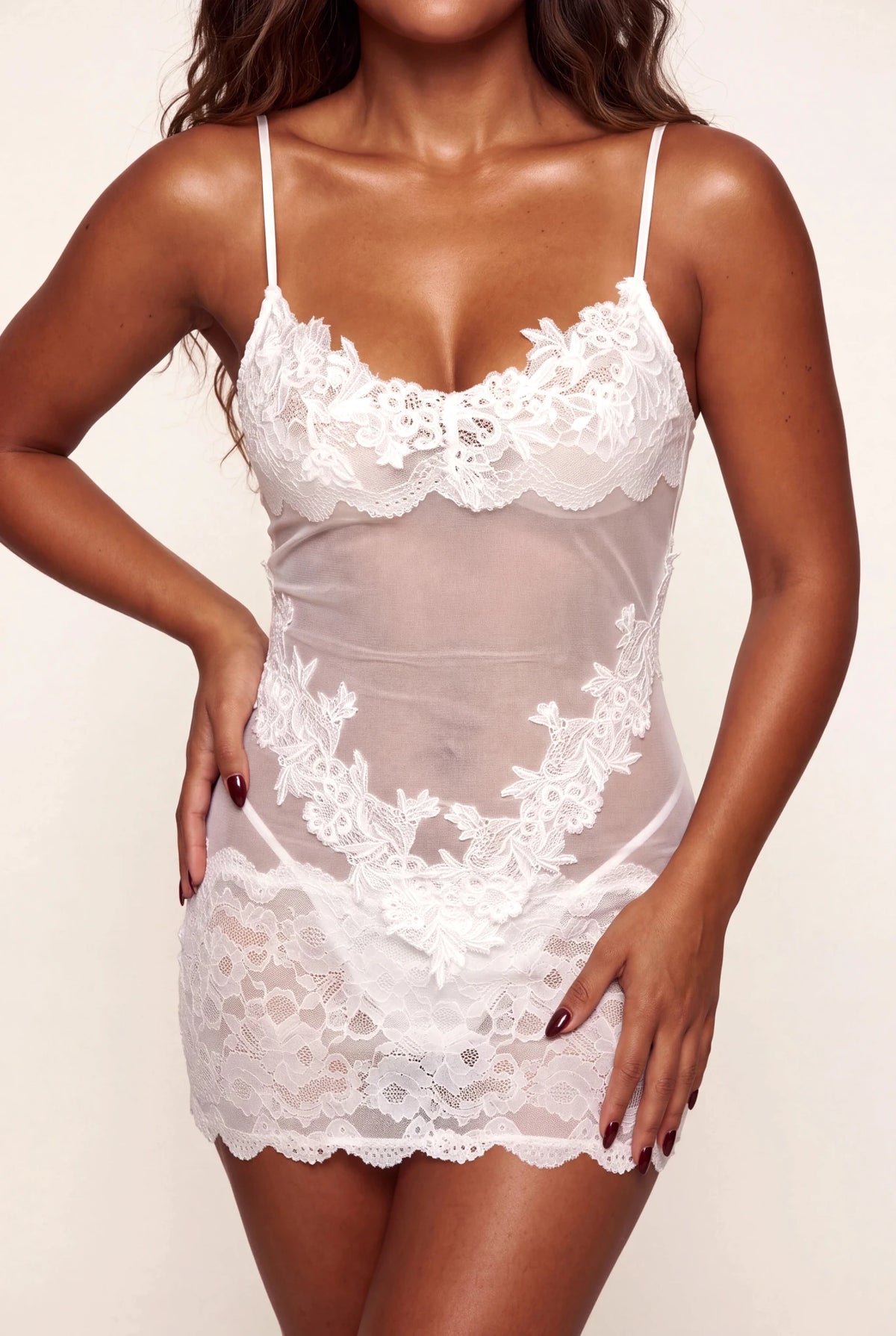 Nuisette pour femme - FESTELLE Blanc - NAKED Underwear FR