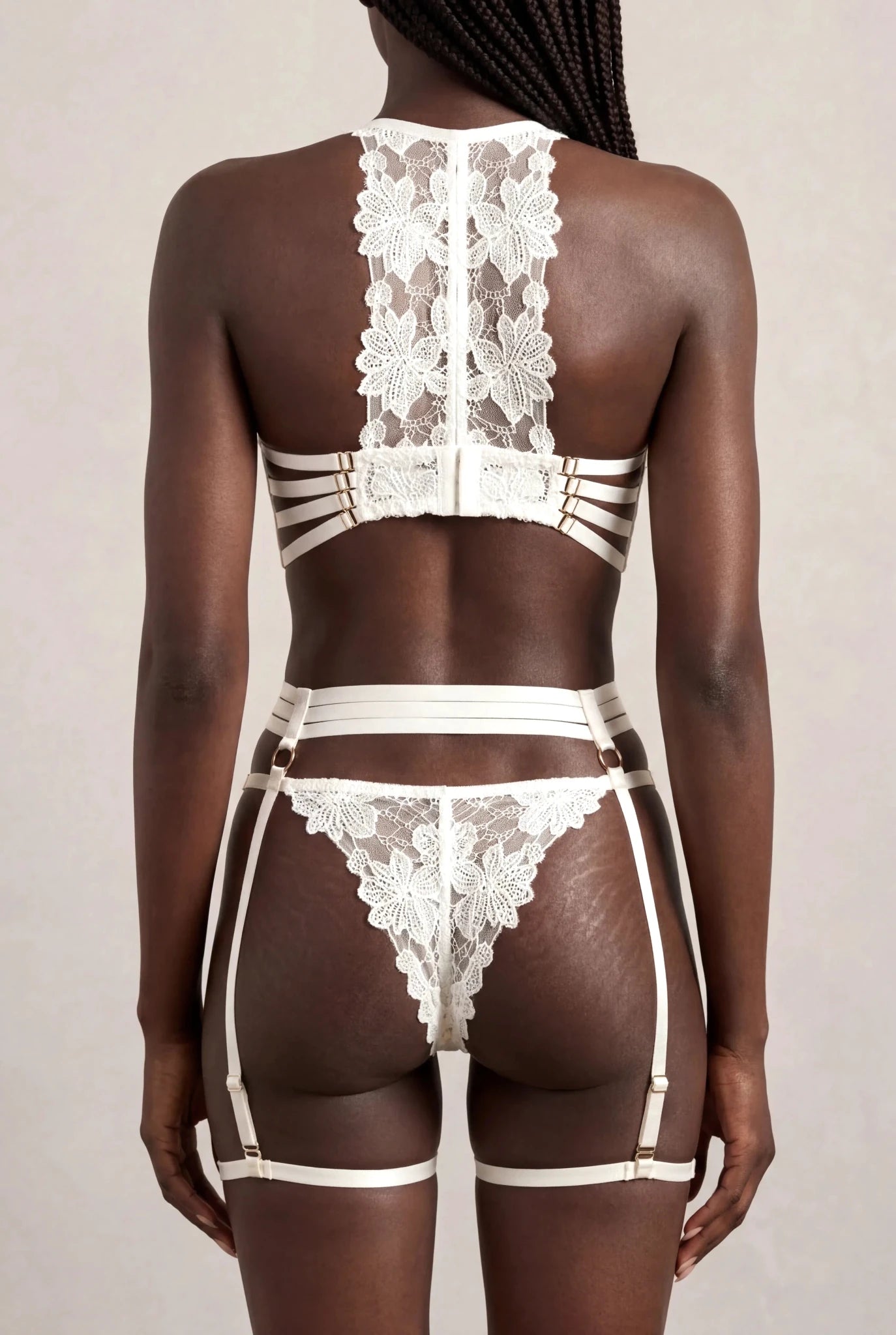 Ensemble quatre pièces - JOLYE Blanc - NAKED Underwear FR